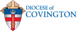 The Diocese of Covington logo, adorned with a crest displaying a cross and sword emblem, symbolizes strength and faith. This intricate design serves as an enduring endorsement of the community's spiritual commitment.