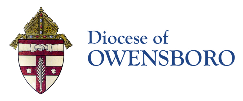 The Diocese of Owensboro logo, adorned with a shield showcasing two shaking hands and a cross design, symbolizes unity and faith. This emblem serves as a testament to the enduring endorsements within the community.