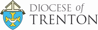 The logo of the Diocese of Trenton, adorned with a shield, cross, and mitre, stands as a powerful emblem. Its design subtly invites endorsements that celebrate its rich heritage and spiritual authority.
