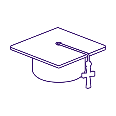 Graduation cap icon